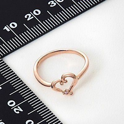 ピンクゴールドリング