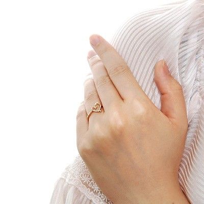 ピンクゴールドリング