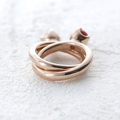 ピンクゴールドベビーリング