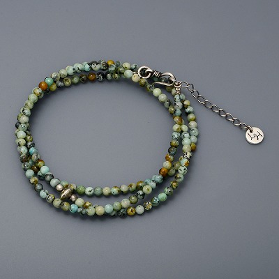 3連ビーズブレスレット