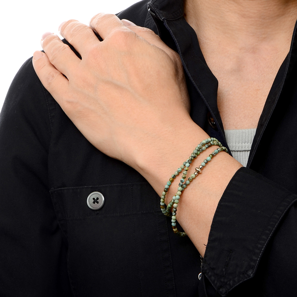 3連ビーズブレスレット