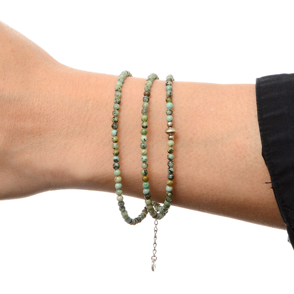 3連ビーズブレスレット