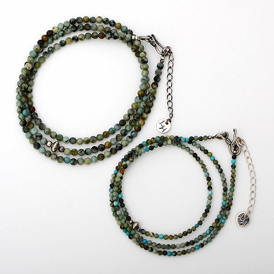 3連ビーズブレスレット