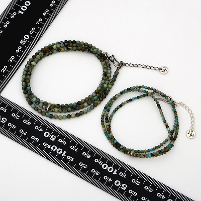 3連ビーズブレスレット