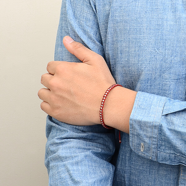 ワックスコードブレスレット