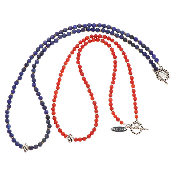 ペアビーズネックレス