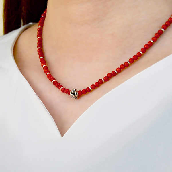 ペアビーズネックレス