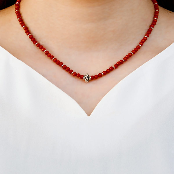 ペアビーズネックレス