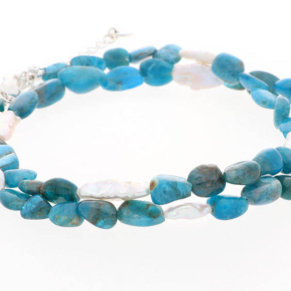 ビーズペアネックレス