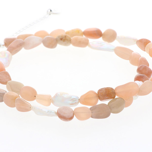 ビーズペアネックレス