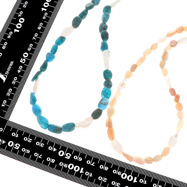 ビーズペアネックレス