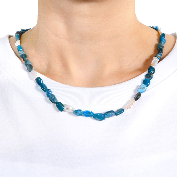 ビーズペアネックレス