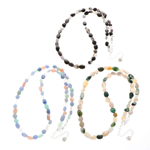 ビーズペアネックレス