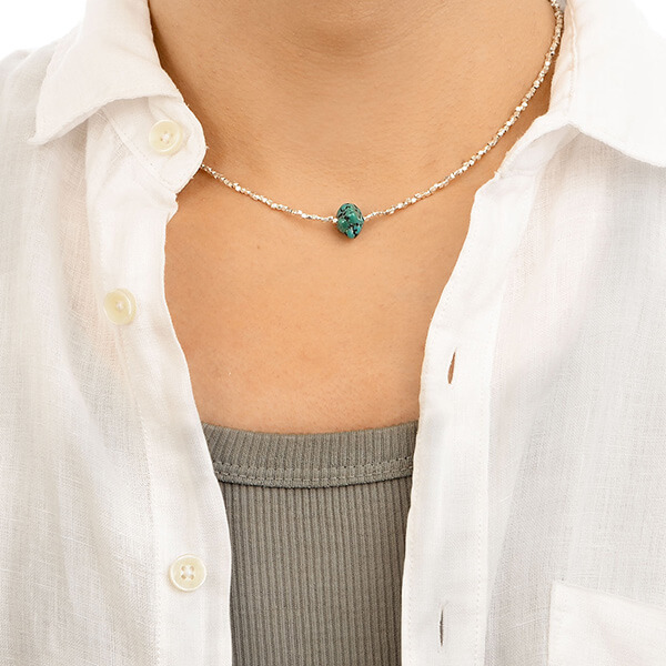 ペアビーズネックレス