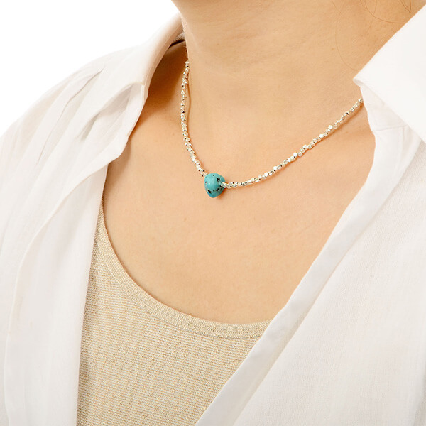 ペアビーズネックレス