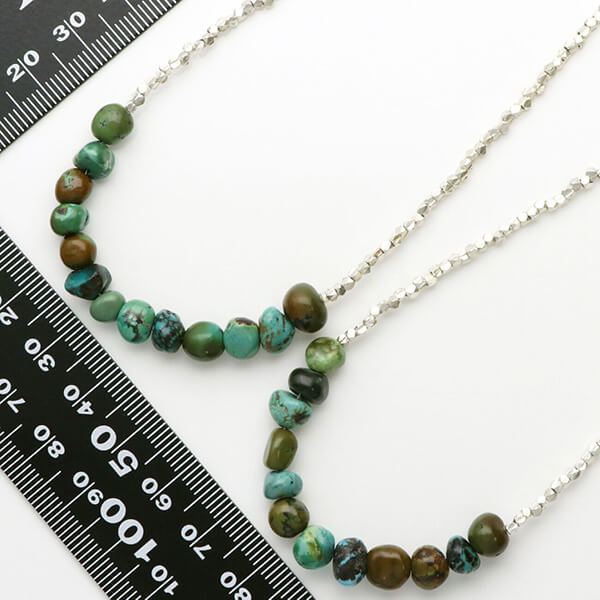 ペアビーズネックレス