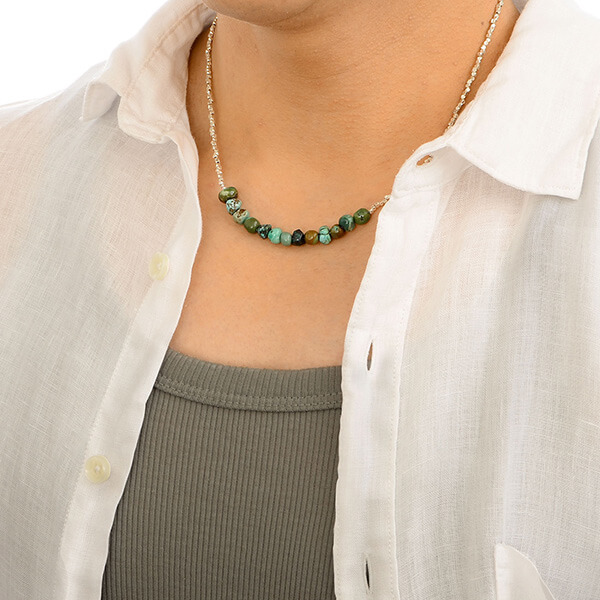 ペアビーズネックレス