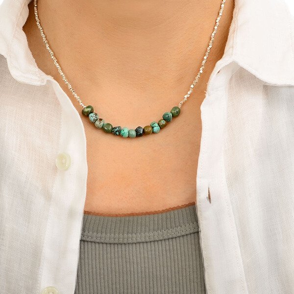 ペアビーズネックレス