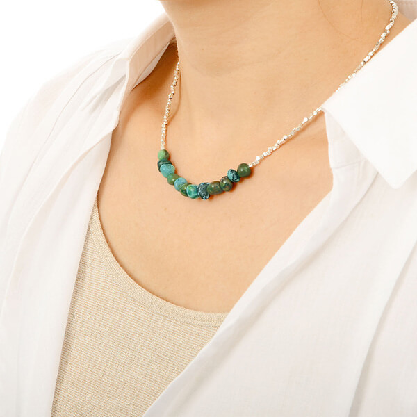 ペアビーズネックレス