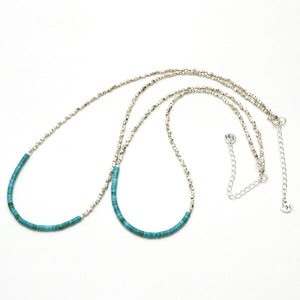 ペアビーズネックレス