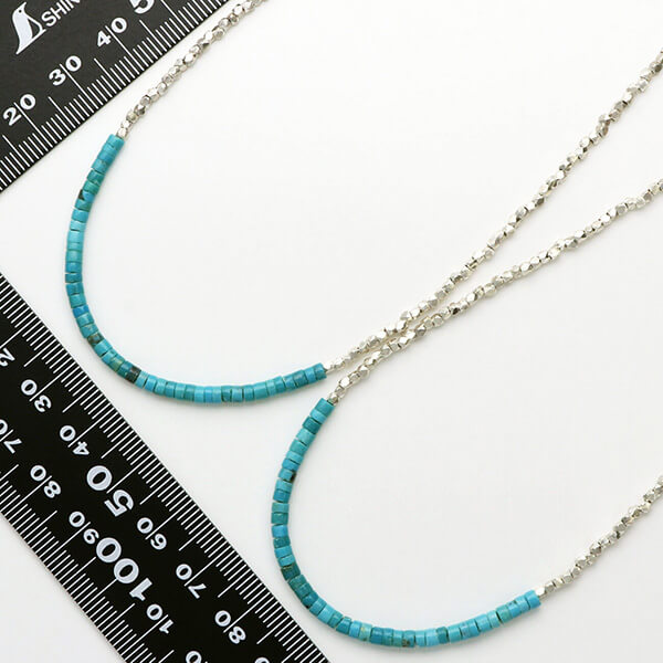 ペアビーズネックレス