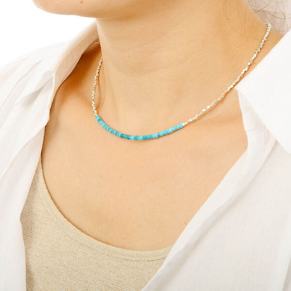 ペアビーズネックレス