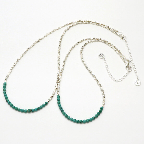 ペアビーズネックレス