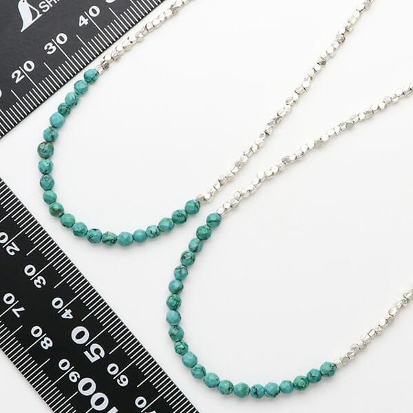 ペアビーズネックレス