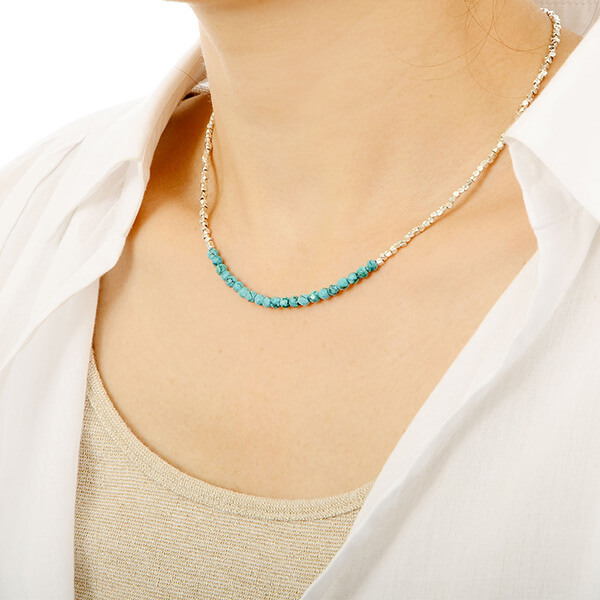 ペアビーズネックレス