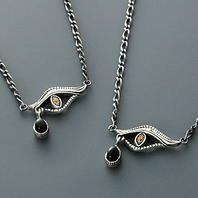 シルバーペアネックレス