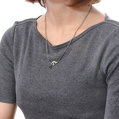 シルバーペアネックレス