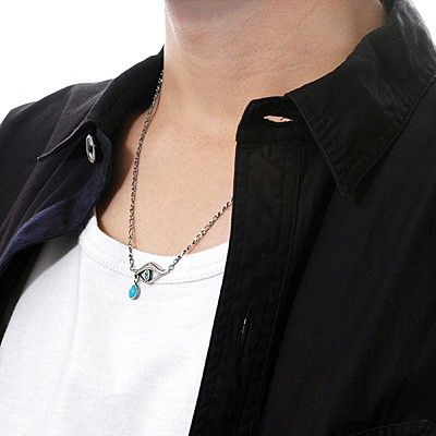 シルバーペアネックレス