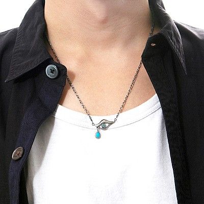 シルバーペアネックレス