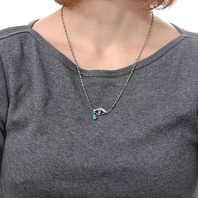 シルバーペアネックレス