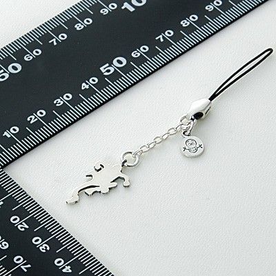 シルバー携帯ストラップ