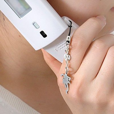 シルバー携帯ストラップ