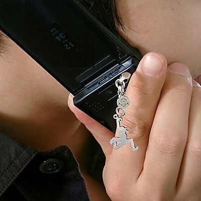 シルバー携帯ストラップ