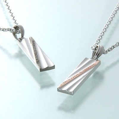 シルバーペアネックレス