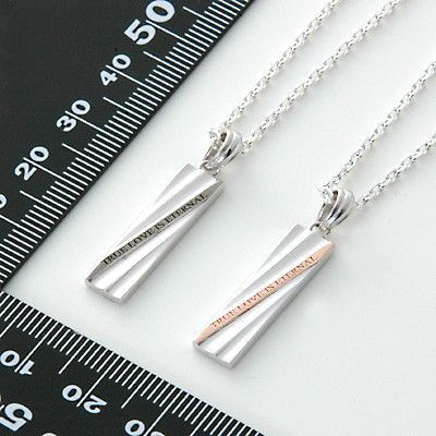 シルバーペアネックレス