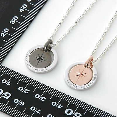 シルバーペアネックレス