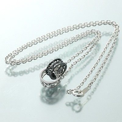 シルバーペアネックレス
