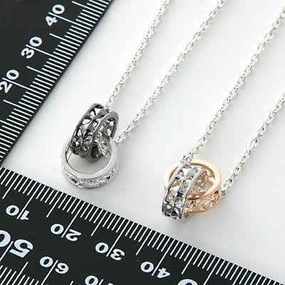 シルバーペアネックレス