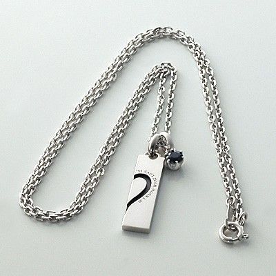 シルバーペアネックレス