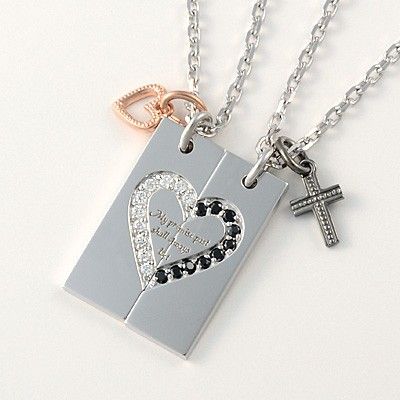 シルバーペアネックレス