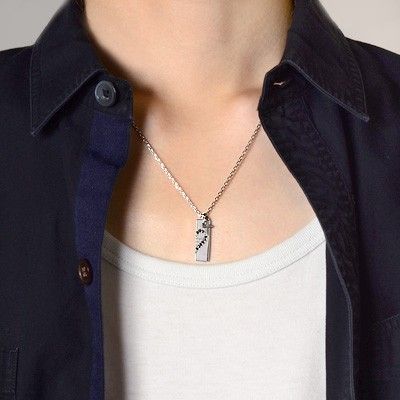 シルバーペアネックレス