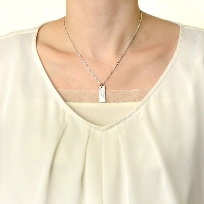 シルバーペアネックレス