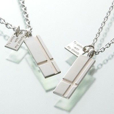 シルバーペアネックレス