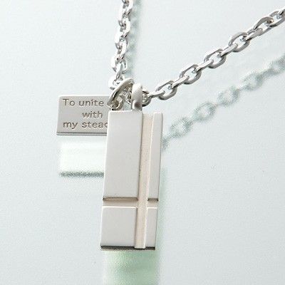 シルバーペアネックレス