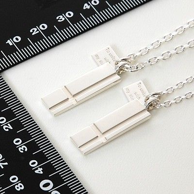 シルバーペアネックレス