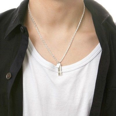 シルバーペアネックレス